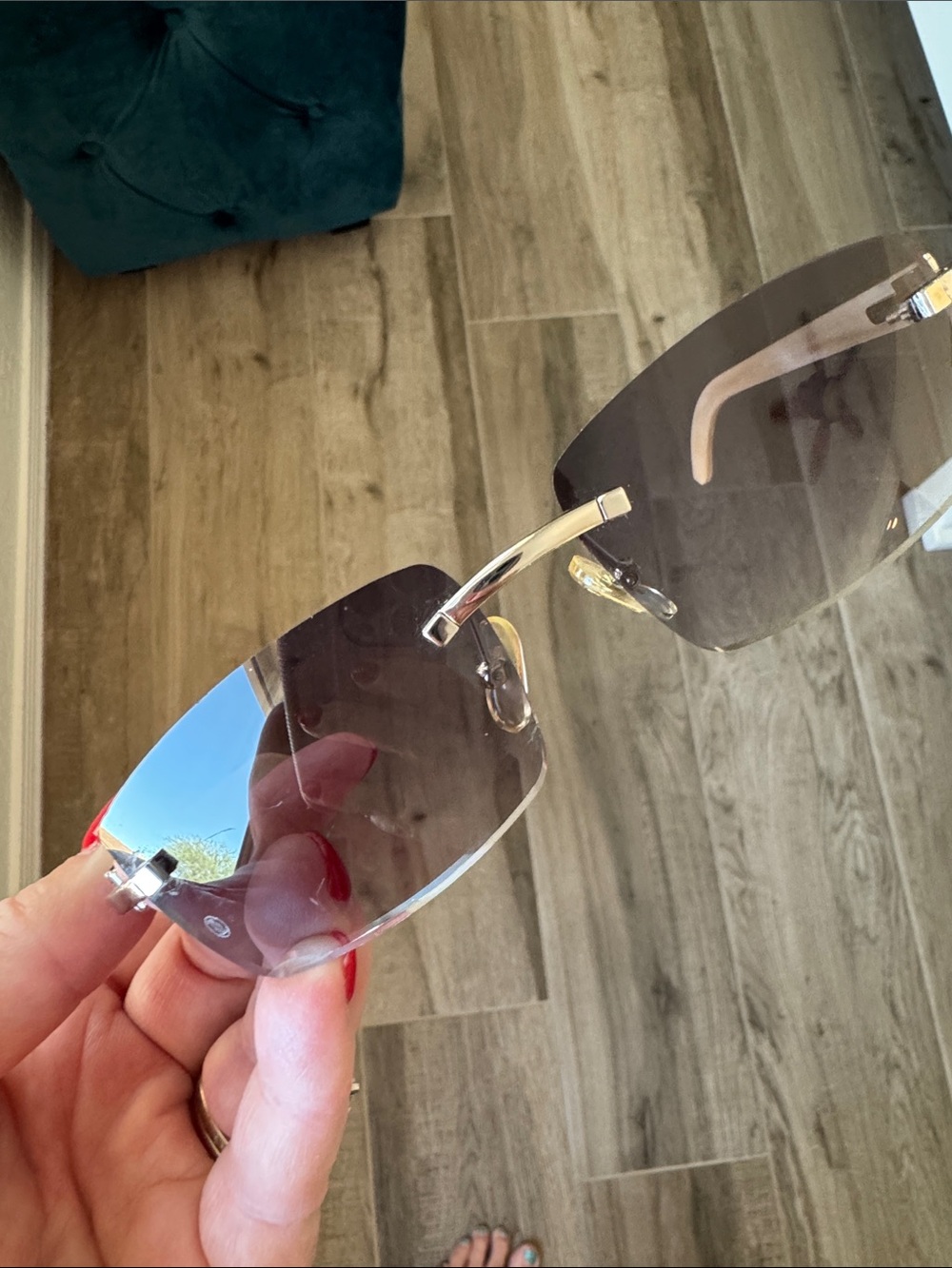 Cartier rimless sunglasses